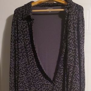 Lord & Taylor Stretchy, Print Blouse